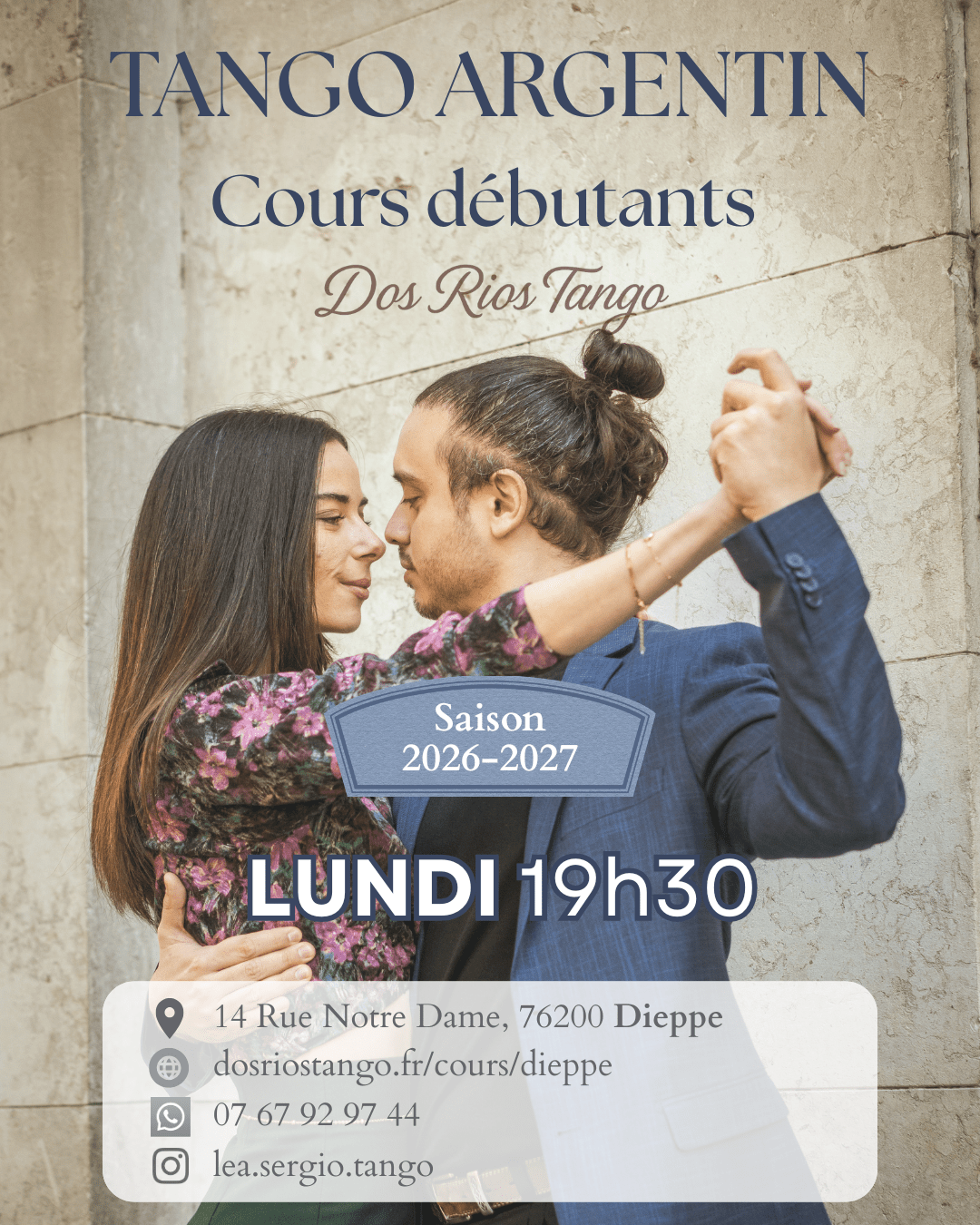 Cours Tango Argentin Dieppe