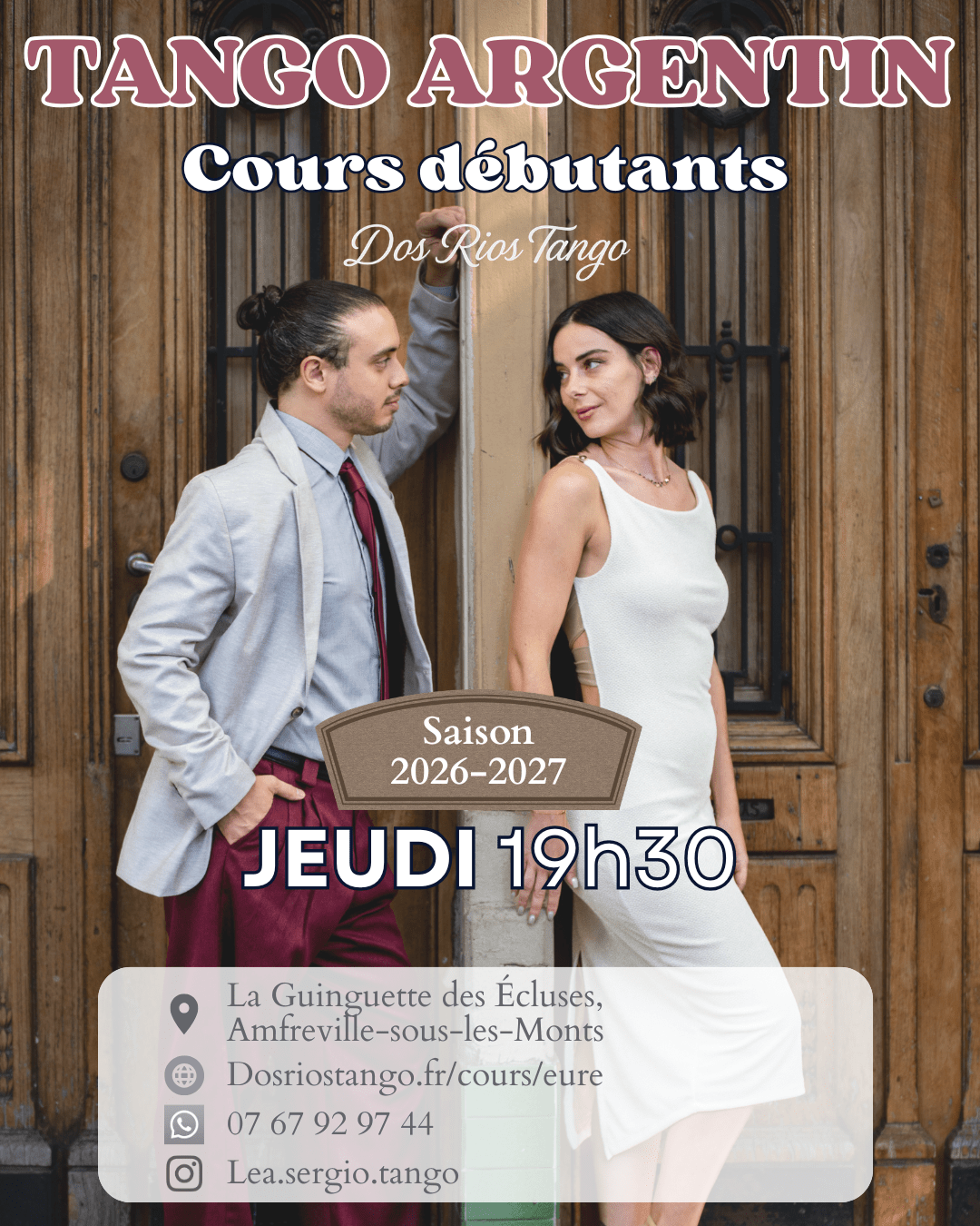 Cours Tango Argentin Dieppe